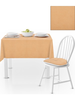 BenimOl Kavun Içi Düz Renk Masa Örtüsü 140x140