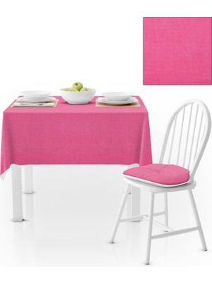 BenimOl Fuşya Düz Renk Masa Örtüsü 140x180