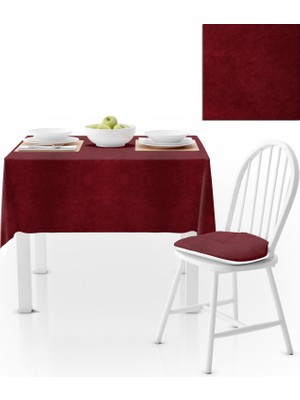 BenimOl Bordo Düz Renk Masa Örtüsü 140x180