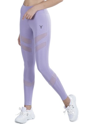 Cervus Yüksek Bel Tül Detaylı Kadın Tayt