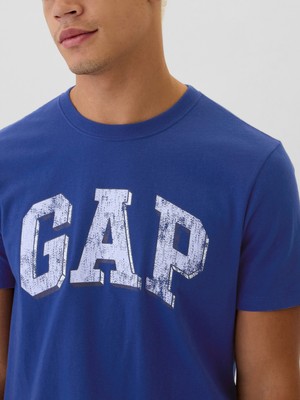 Gap Erkek Mavi Everyday Soft Gap Logo T-Shirt