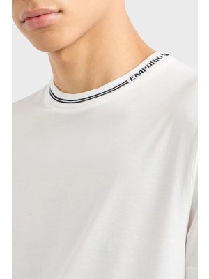 Emporio Armani Pamuklu Bisiklet Yaka T-Shirt Erkek T-Shirt 6D1T95 1josz 0101