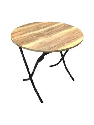 Ecowood Katlanır Ayaklı Yuvarlak Masa 100 cm
