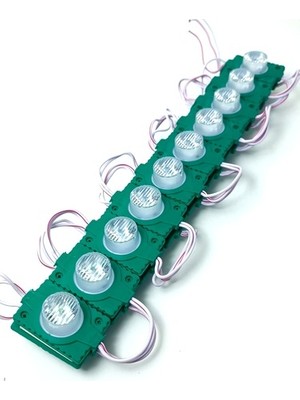 Demir Led Tek Lensli Modül LED Yeşil 1.5W (10 Adet)