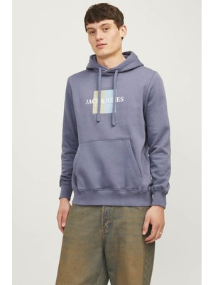 Jack & Jones Jorfrederıksberg Box Swea Mavi Erkek Sweatshirt