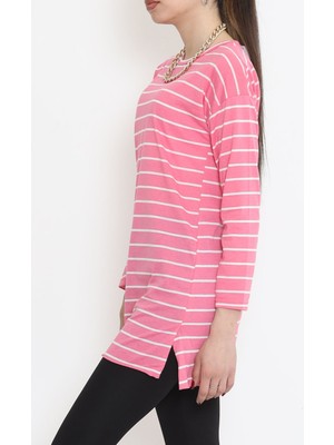 Glamfit Çizgili Tunik Pembe - 11313.1567.