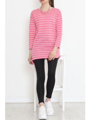 Glamfit Çizgili Tunik Pembe - 11313.1567.