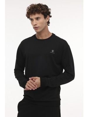 Lumberjack Uzun Kol Siyah Erkek Sweatshirt 2XL Ekstra Konfor ve Şıklık Sunar M-SN75