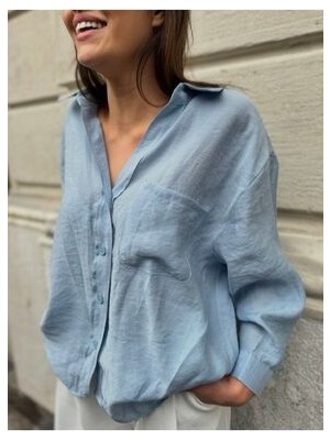 Oversize Düşük Omuz Gömlek