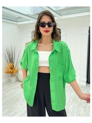 Oversize Düşük Omuz Gömlek