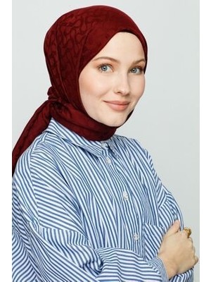 Valor Scarf Kızılcık Bloom Desen Şal