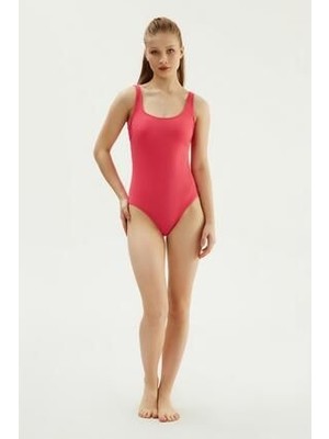 Eros 2620 Pembe U Yaka Kalın Askılı Mayo