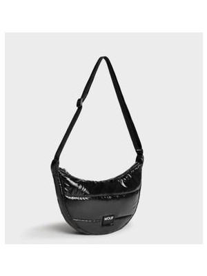 Wouf Black Glossy Crossbody Bag - Askılı Omuz Çantası