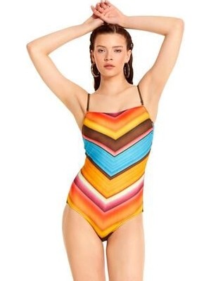 Argento Çok Renkli Straplez Mayo