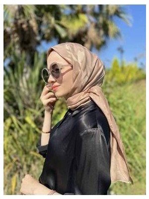 Valor Scarf Vizon Kazayağı Ipeksi Jakar Şal