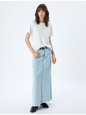 Koton Kısa Kollu Basic Tişört Bisiklet Yaka Pamuklu