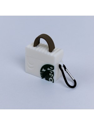 MerciTech Pro-2 Silikon Kulaklık Kılıfı Starbucks Paper Bag