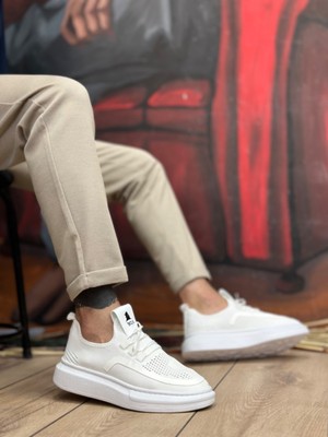 11Boa Ba0375 Özel Örme Triko Tarz Beyaz Taban Spor Ayakkabı