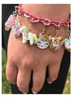 Charm It Gold Unicorn Smiley Charm