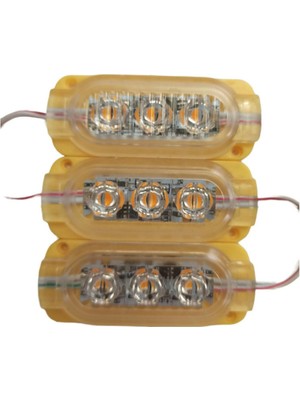 Demir Led 12 Volt 0.6 Watt Animasyonlu Çakar LED Sarı