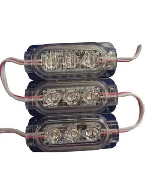 Demir Led 12 Volt 0.6 Watt Animasyonlu Çakar LED Mavi