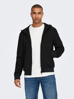 Only & Sons Onsbowıe Softshell Bomber Otw Noos Erkek Mont 22029276 Black