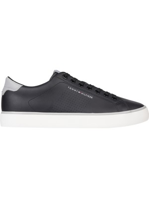 Tommy Hilfiger Siyah Erkek Sneaker Th Hı Vulc Low Core Seasonal