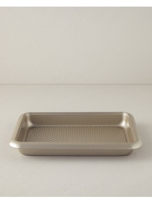 English Home Patisserie Tray Karbon Çelik Kek Kalıbı 37X27 cm Şampanya