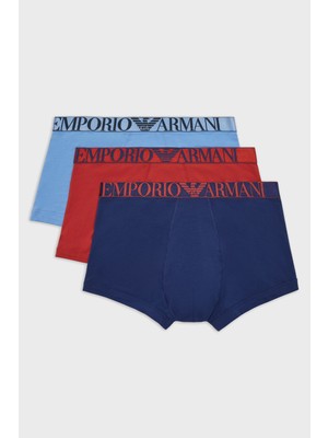 Emporio Armani Logolu Streç Pamuklu Boxer Erkek Boxer 111357 4F726 25732