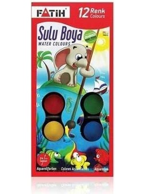 Fatih Sulu Boya 12 Parça Big Size Renkli Set ile