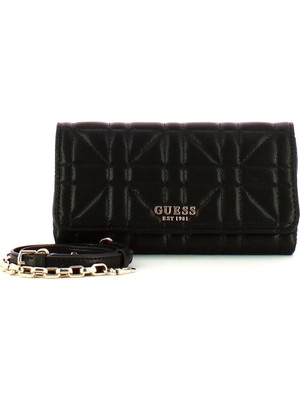 Guess Kadın Assia Sentetik Siyah Crossbody Çanta