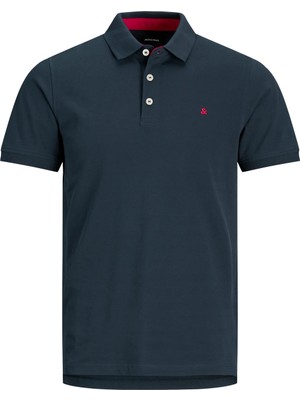 Jack & Jones Erkek Jjepaulos Polo Ss Noos Polo T-Shirt-Lacivert