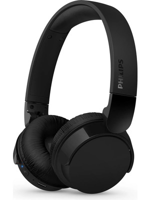 Philips TAH4209BK Kablosuz Kulak Üstü Kulaklık Dinamik Bas, Bluetooth, Net Arama Sesi, 55 Saat Kullanım Siyah