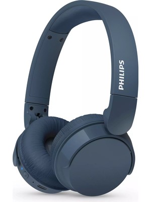 Philips TAH4209BL Kablosuz Kulak Üstü Kulaklık Dinamik Bas, Bluetooth, Net Arama Sesi, 55 Saat Kullanım Mavi