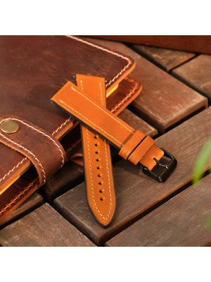 Vagave Huawei Watch 46mm Kordon GT4 Gt 2 3 4 5 Pro Ultimate GT 5 Pro Elite Watch 4 GT 2 Gt2 E Gt2e Gt2pro Se 2e Gt3 Pro Gt3pro Huawei Watch 4 Buds Deri Kordon Hakiki Deri Kayış Hardal