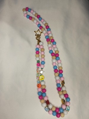 Humer Accessories Happy Renkli Boncuk Tasarım Telefon Charm