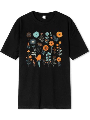 Medinenur Çiçek Baskılı Unisex T-Shirt