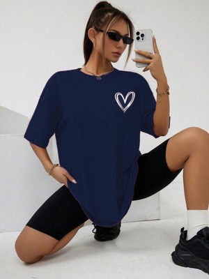 Medinenur Mini Kalp Baskılı Unisex T-Shirt