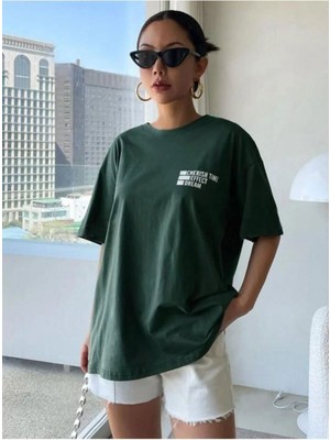 Medinenur Cherish Time Effect Baskılı Unisex T-Shirt