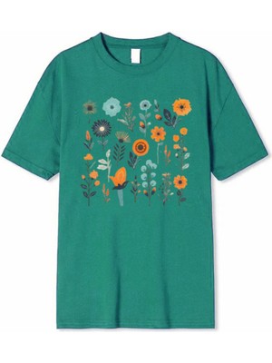 Medinenur Çiçek Baskılı Unisex T-Shirt