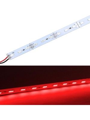 Demir Led 12 Volt 5630 Ledli LED Bar Alüminyum Çubuk 72 Ledli Kırmızı