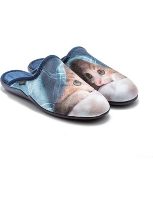 Twigy Kitten Kadın Ev Terliği Mavi 36/41