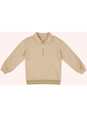 Panço Erkek Çocuk Yakalı Sweatshirt