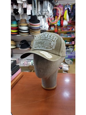 Salar Ticaret Eskitme Şapka Pamuklu Retro Kep 58-60 cm Ayarlabilir Koyu Bej