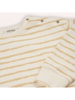 Panço Erkek Bebek Çizgi Desenli Sweatshirt