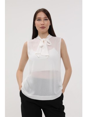 Home Store Fiyon Bağcıklı Bluz