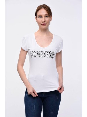 Home Store Baskılı T-Shirt