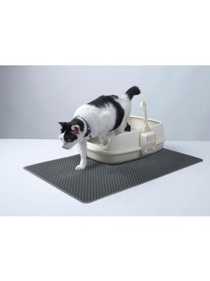 Devigo Kedi Kumu Paspası Ideal Ölçü 65 x 45 cm Elekli Kedi Paspası