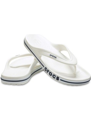 Crocs Bayaband Flip Unisex Terlik 205393-126 White/navy