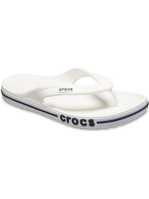 Crocs Bayaband Flip Unisex Terlik 205393-126 White/navy